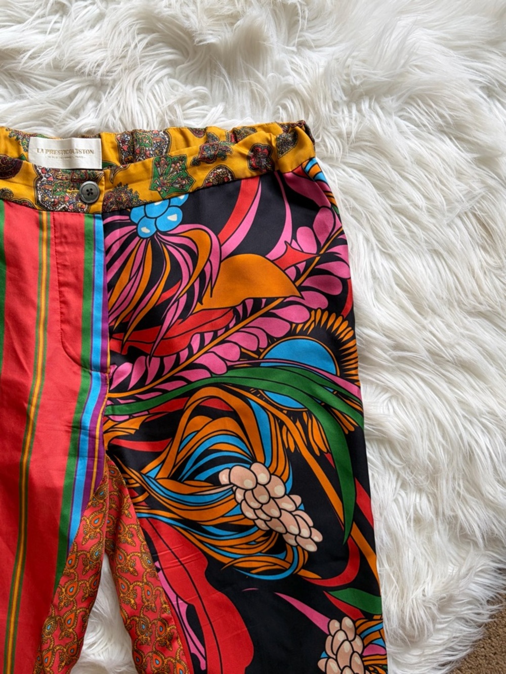 La Prestic Ouiston Lucky Silk Printed Pants Matelas Passion 10 - Picture 4 of 9